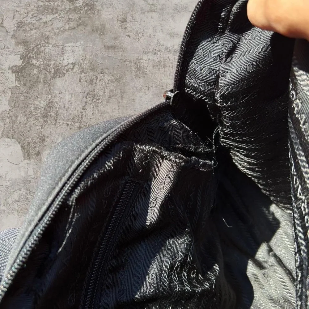 90’s Prada Wool / Leather Hand Bag